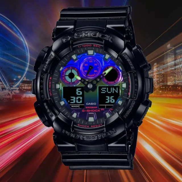 CASIO 卡西歐】G-SHOCK Virtual Rainbow系列彩虹氣相沉積幻彩色(GA