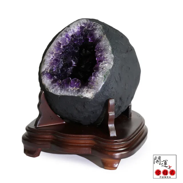 【開運方程式】紫晶洞3.3KG 頂級特紫烏拉圭心型錢袋子(AGU541紫水晶洞風水開運擺設)