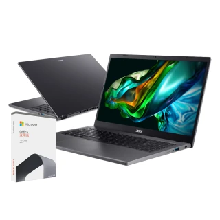 【Acer】Office 2021組★15.6吋i3輕薄筆電(Aspire 5/A515-58P-30EZ/i3-1305U/8G/512G/W11)