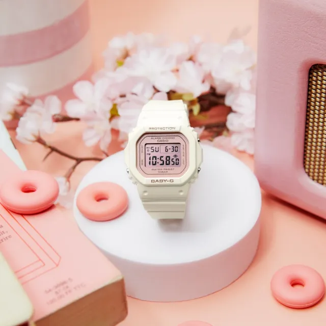 【CASIO 卡西歐】BABY-G春日色彩色調電子錶(BGD-565SC-4)