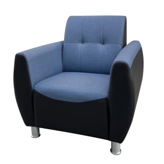 【新生活家具】《藍儂》雙色皮革 一人位沙發 多色可選 臺灣製造