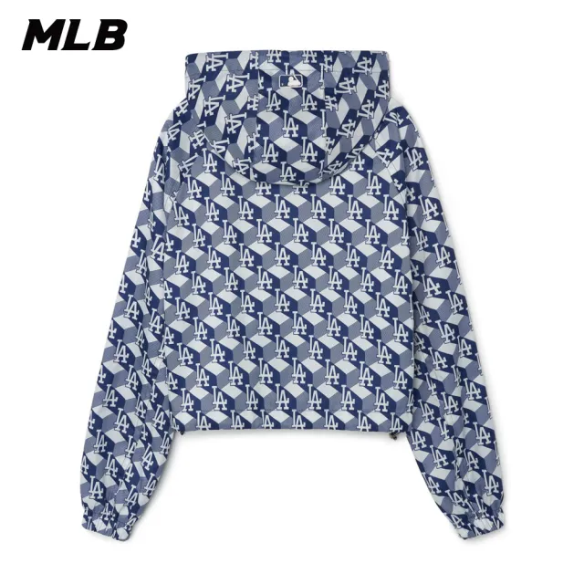 【MLB】女版防風外套 MONOGRAM系列 洛杉磯道奇隊(3FWJM0431-07NYL)