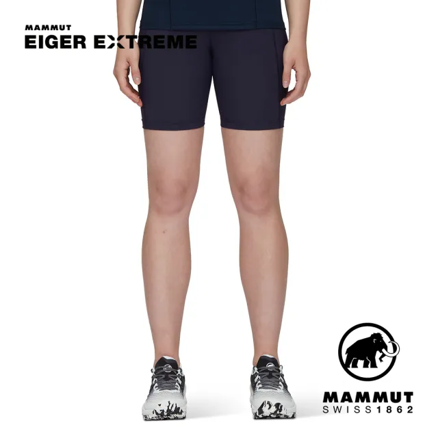 【Mammut 長毛象】Eiger Speed Short Tights W 極限艾格彈性緊身短褲 夜藍 女款 #1023-00890