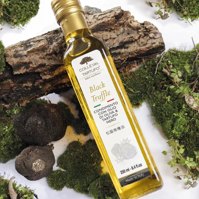 【Colle del Tartufo 柯爾德】黑松露橄欖醬180g+松露橄欖油250ml(義大利私廚配方讓你一秒變大廚)