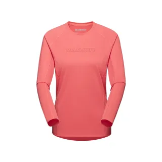 【Mammut 長毛象】Selun FL Longsleeve Logo Women 機能LOGO長袖T恤 櫻花鮭粉 女款 #1016-01450