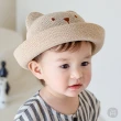 【Happy Prince】Johnny小熊嬰兒童遮陽草帽(頸防曬帽海灘帽寶寶帽)