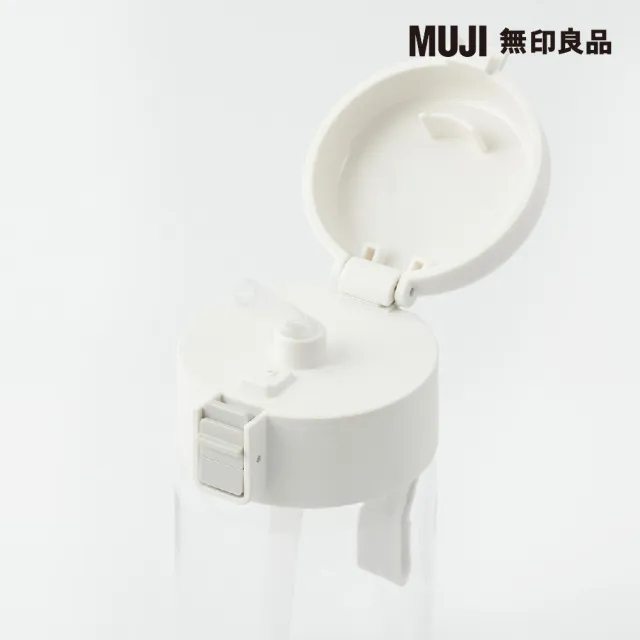 【MUJI 無印良品】攜帶式透明水壺/附吸管/350ml