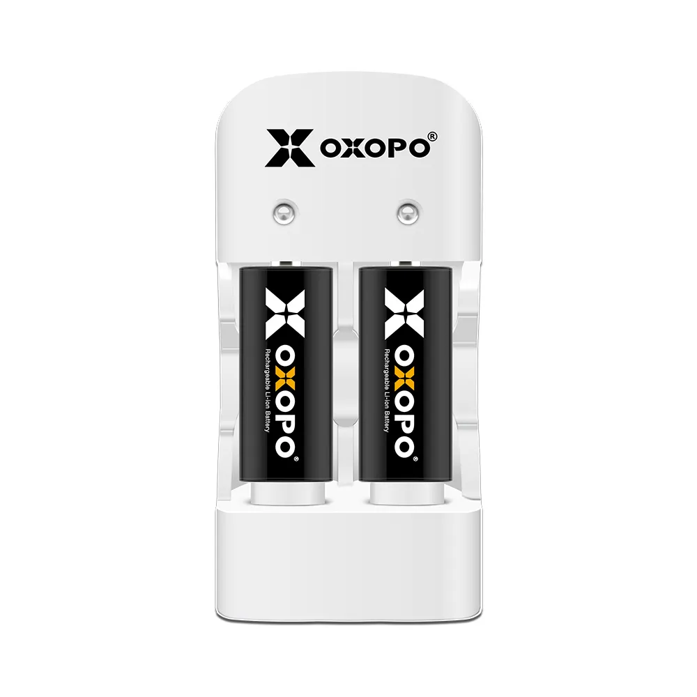 【OXOPO乂靛馳】XS系列 3.2V CR123 充電鋰電池組(2入+充電器)