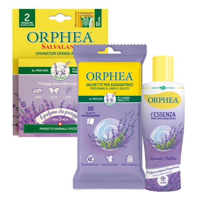 ORPHEA PROFUMA BIANCHERIA ASCIUGATRICE 20 FOGLI LAVANDA