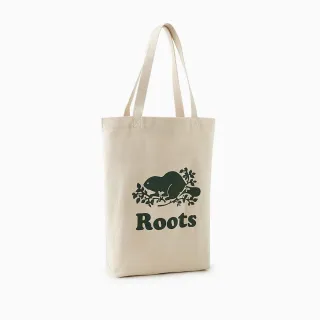 【Roots】Roots配件-有機棉帆布袋(灰白色)