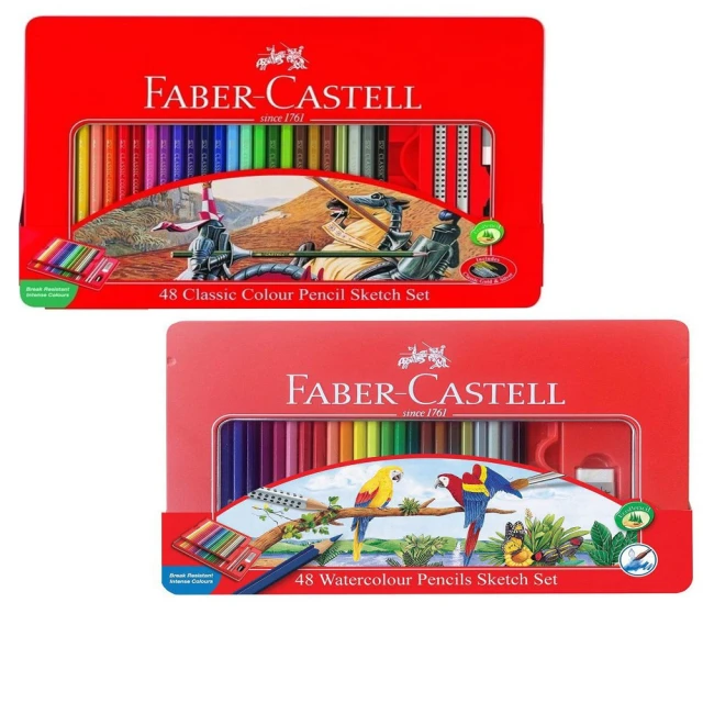 【Faber-Castell】48色色鉛筆-油性/水性(兩款可選)