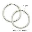 【MASSA-G 】Walzer華爾滋純鈦耳環(一對3.8cm)