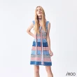 【iROO】立體織紋配色洋裝