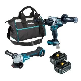 【MAKITA 牧田】DGA404GX8 18V無刷雙機組 DGA404+DHP486(DGA404GX8)