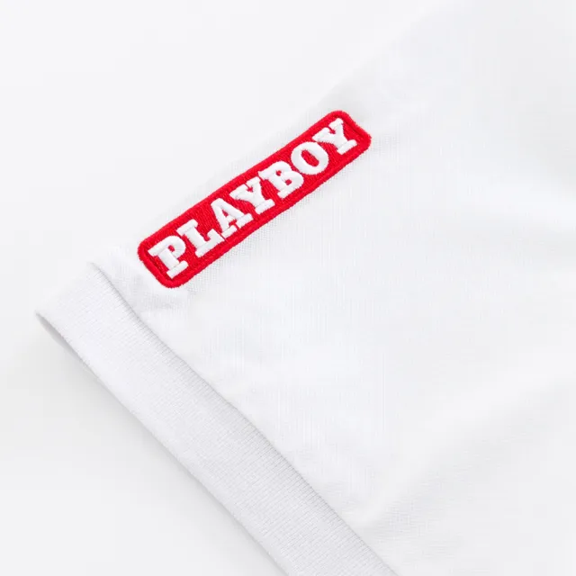 【PLAYBOY】潮流繽紛印花POLO衫(白色)