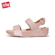 【FitFlop】LULU GLITZ BACK-STRAP SANDALS金屬亮粉後帶涼鞋-女(玫瑰鹽)