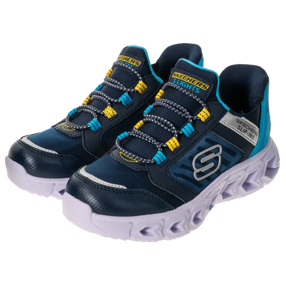 【SKECHERS】男童系列 燈鞋 瞬穿舒適科技 HYPNO-FLASH 2.0(403843LNVBL)