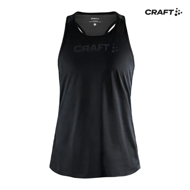 【CRAFT】女 CORE ESSENCE MESH SINGLET W BLACK 運動背心(1908747-999000)