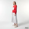 【iROO】繡印花紅色衛衣