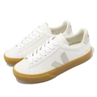 【VEJA】休閒鞋 Campo Chromefree Leather 女鞋 白 灰 皮革 小白鞋 膠底 經典款(CP0503147A)