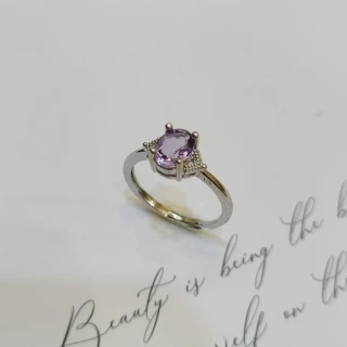 【Le Bonheur】紫水晶戒指 開口可調節(情人節 生日禮物 七夕禮物 情人節 送女友)