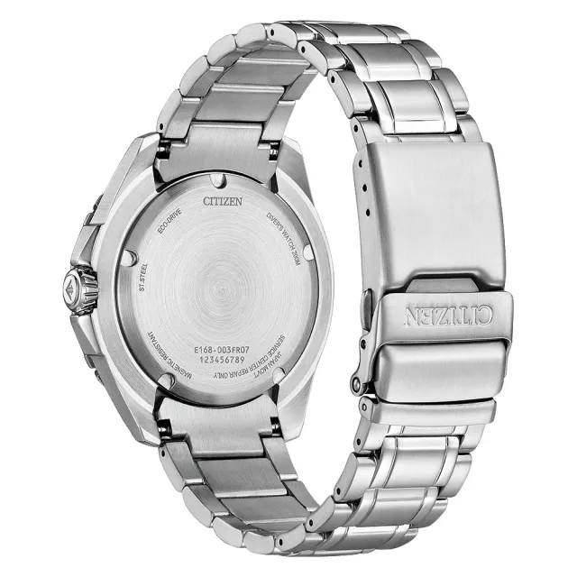 【CITIZEN 星辰】PROMASTER MARINE 光動能200米潛水錶-銀x綠/44.5mm 錶 生日禮 送禮(BN0199-53X)