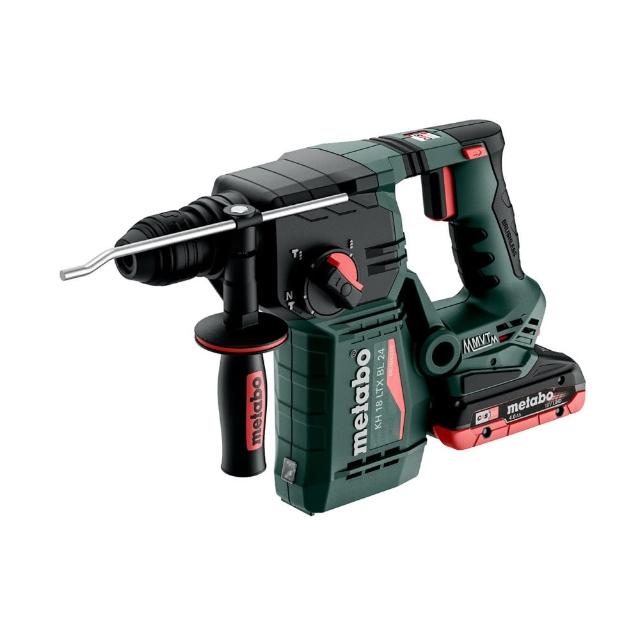 【metabo 美達寶】18V鋰電無刷三用鎚鑽 雙5.5電池版(KH 18 LTX BL 24)