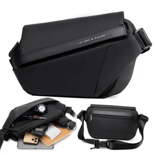 【CETWRO&KAHSE】機能單肩包/郵差包/斜背胸包(防水包 大容量 多夾層 防潑水)