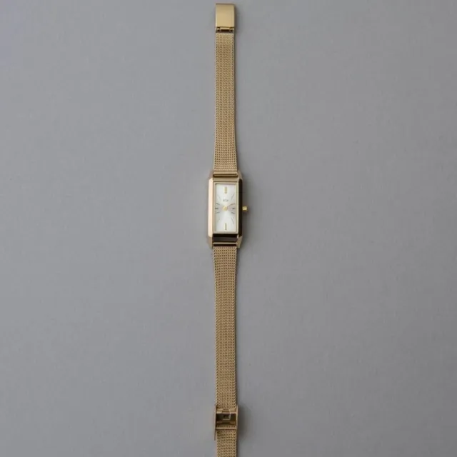 【ete】輕奢質感矩形米蘭腕錶(玫瑰金色 金色 銀色)