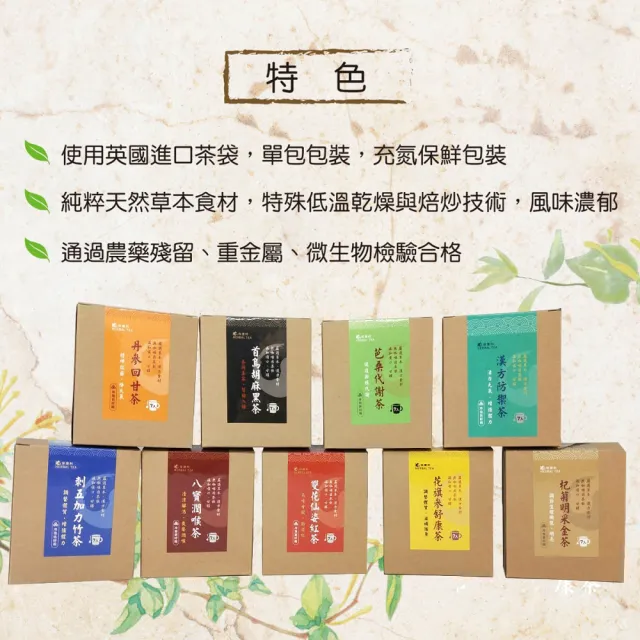 【良膳之嘉】純天然零熱量八寶潤喉茶(3.5gx100入散裝環保量販包)