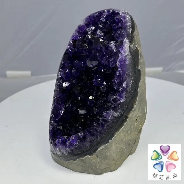 【恬芯晶品】天然頂級烏拉圭紫晶鎮A+24(天然頂級烏拉圭紫晶鎮帝王紫水晶招財開運風水財運業績財位)