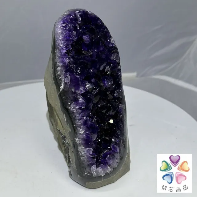 【恬芯晶品】天然頂級烏拉圭紫晶鎮A+24(天然頂級烏拉圭紫晶鎮帝王紫水晶招財開運風水財運業績財位)