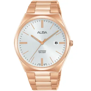 【ALBA】雅柏 PRESTIGE系列簡約時尚手錶(VJ42-X286K/AS9J60X1玫瑰金色41mm)