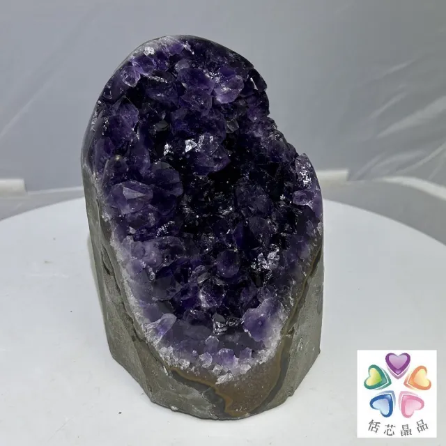 【恬芯晶品】天然頂級烏拉圭紫晶鎮A+22(天然頂級烏拉圭紫晶鎮帝王紫水晶招財開運風水財運業績財位)