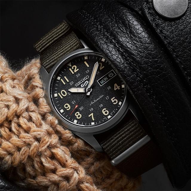 【SEIKO 精工】5 Sports 系列 軍風機械錶-36mm 618年中慶 推薦(SRPJ85K1/4R36-13P0C)