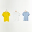 【Dailo】今天天氣真晴朗可愛泡泡領短袖襯衫(藍 白 黃)