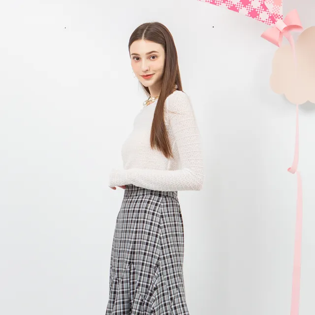 【MASTINA】內搭小碼合身款長袖上衣(藍 白 綠/魅力商品)
