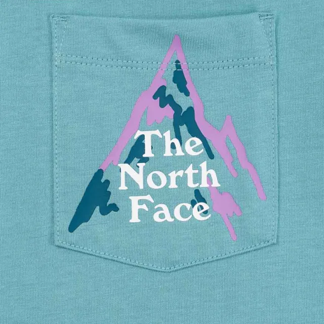 【The North Face】北臉 上衣 男款 短袖上衣 運動 M S/S MTN POCKET TEE 藍 NF0A81MVLV2