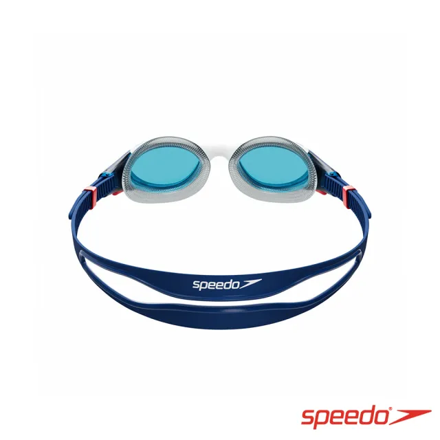 【SPEEDO】成人 運動泳鏡 Biofuse2.0(藍/白)
