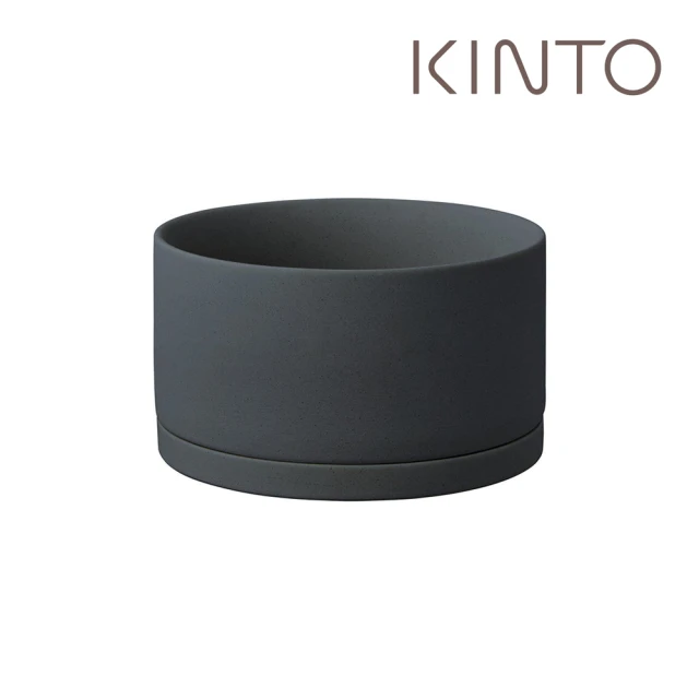 【Kinto】PLANT POT 191 陶瓷花盆17cm-深灰