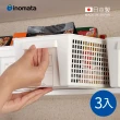 【日本INOMATA】日製層架櫥櫃分類用收納籃-寬型-3入-多色可選(櫥櫃置物籃/層架收納籃/冰箱收納籃)