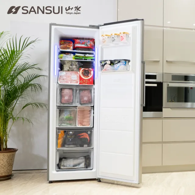 【SANSUI 山水】WIFI智能3L廚餘機+265L無霜直立式冷凍櫃