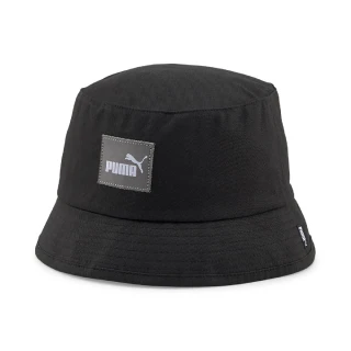 【PUMA】漁夫帽 Core Bucket Cap 男女款 黑 白 遮陽 基本款 瘦子 ESO(02436301)