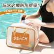 【GE嚴選】防水沙灘包 防水旅行包(乾溼分離袋 游泳袋 防水包 乾溼分離包)