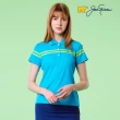 【Jack Nicklaus 金熊】GOLF女款吸濕排汗素面POLO衫/高爾夫球衫(藍色)