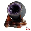 【開運方程式】特等正圓烏拉圭錢袋子紫晶洞AGU468(豔紫湛藍紫水晶洞3.2kg)