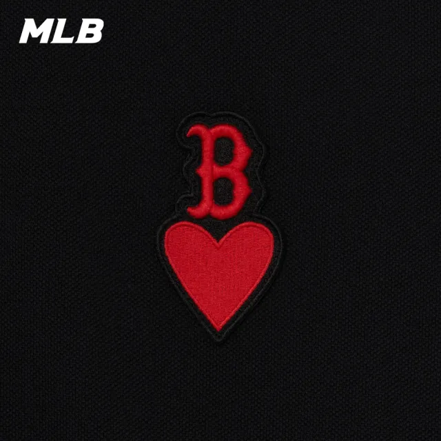 【MLB】短袖Polo衫 Heart系列 波士頓紅襪隊(3APQH0133-43BKS)