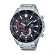 【CASIO 卡西歐】EDIFICE EFV-620D 商務運動賽車三眼計時帶日期不鏽鋼經典腕錶