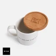 【HOLA】午茶時光木蓋字母馬克杯-A