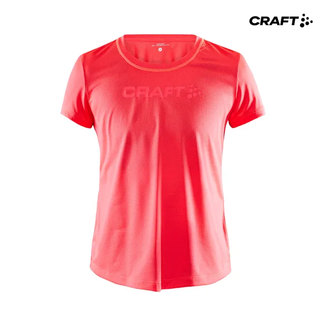 【CRAFT】女 CORE ESSENCE SS MESH TEE W CRUSH 運動上衣(1908745-410000)